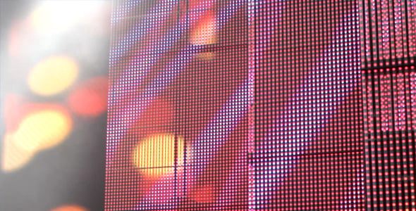 Abstract City on Vibrant LED Display at Night, Special Events Stock ...