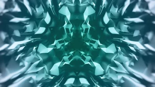 Dynamic Geometric Crystal Polygon Background Loop
