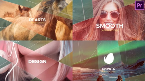 Dynamic Geometric Opener with Smooth Slideshow Transitions