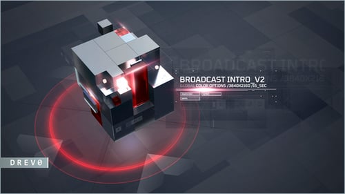Broadcast Intro V_2/ 3D Cubes/ Glass/ New Modern/ Economics Opener/ TV Tonight Show/ Finance/ Promo