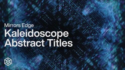 Kaleidoscope Abstract Opener with Digital Glitch Titles