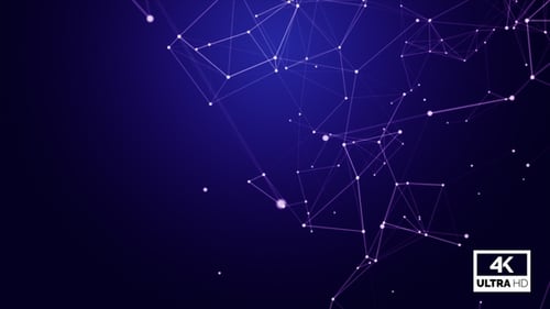 Blue Plexus Background Looped V3