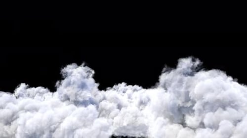 Realistic Volumetric White Clouds Effect or Transition