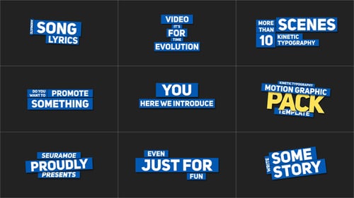 Kinetic Typography V1 | Premiere Pro