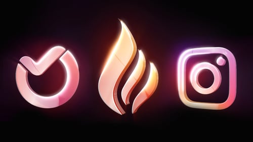 Dynamic Glowing Light Trail Logo Reveal