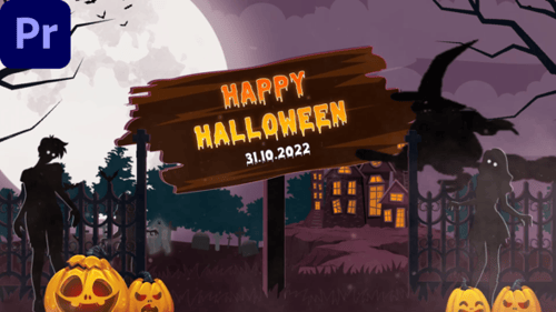 Happy Halloween Intro MOGRT