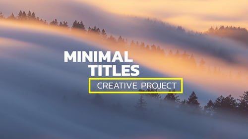 Titres minimaux | Premiere Pro