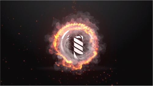 Circular Fire Logo Reveal