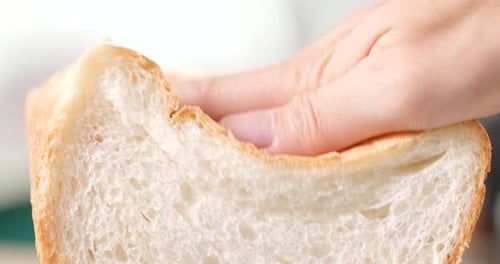 Close Up of Soft Bread Texture