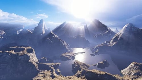 Mountain Landscape In The Sun