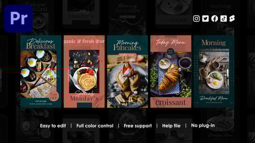 Modern Food Menu Instagram Stories