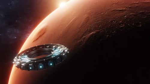 Close Up of Red Planet