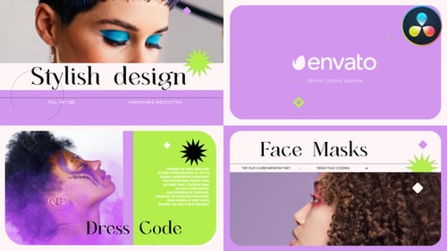 Stylish Frame Slideshow for DaVinci Resolve