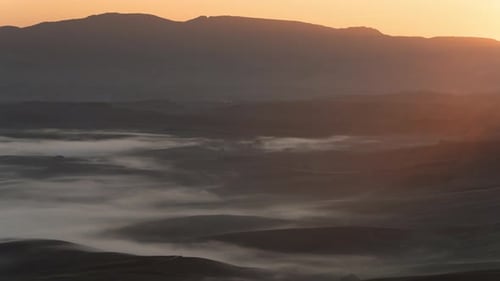 Italy. Tuscany. Early Sunny morning time lapse