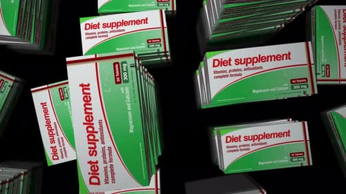 Diet supplement pills in packs procurement loop