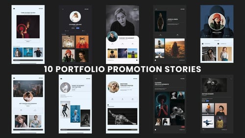 Dynamic Social Media Stories Portfolio Showcase