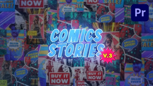 Dynamic Comic Book Style Instagram Stories Pack