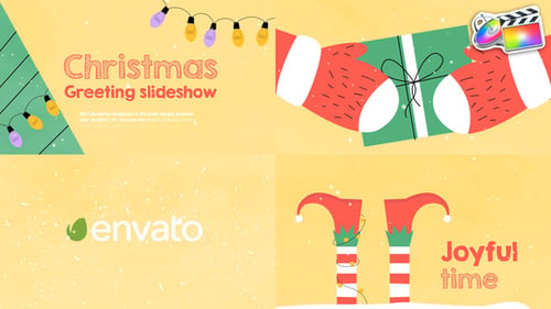 Presentación de diapositivas de felicitaciones navideñas | FCPX