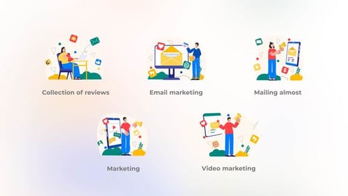 Email marketing - Flat concept