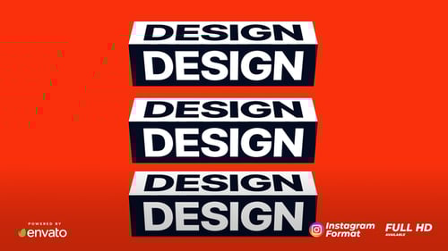 Dynamic Kinetic Typography Intro with Bold Blocks and Fast Text Reveals