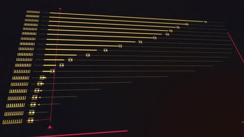 Animated HUD Style Bar Graph Data Visualization