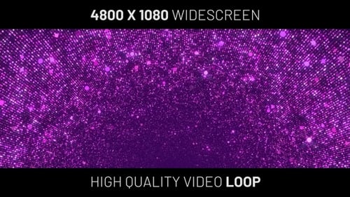 Purple Glitter Particle Tunnel Loop Background
