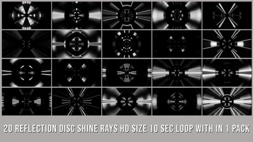 Reflection Disc Shine Rays Pack V01