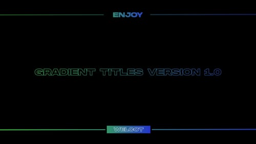 Modern Gradient Typography Titles Pack