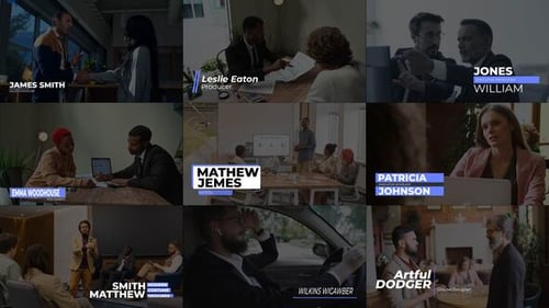Clean Corporate Lower Third Titles Pack