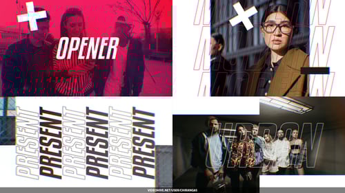 Dynamic Glitch Typography Opener for Modern Videos