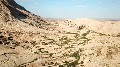 Desert Landscape Aerial View in Daytime