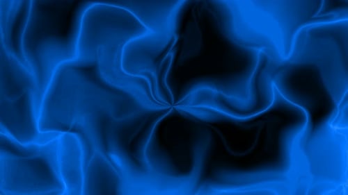 Animated Blue Glowing Fluid Abstract Energy Loop