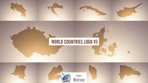 World Countries Logo & Titles V5 - Apple Motion