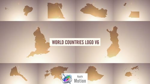 World Countries Logo & Titles V6 - Apple Motion