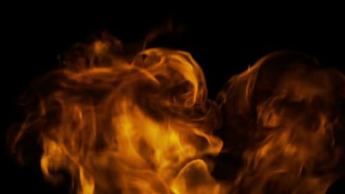 Goldene Flammen bilden spektakuläre Zusammenfassung