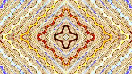 Looping pattern. Abstract background Equalizer DJ disco neon led lighting. Kaleidoscope, mandala