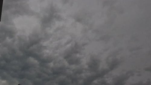 Night view of Dark Storm Clouds moving Fast on the sky – Timelapse