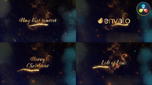 Christmas Magic Wishes for DaVinci Resolve