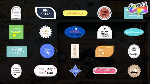 Dynamic Animated Titles with Clean Geometric Motion