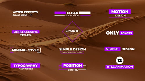 Simple Titles | After Effects