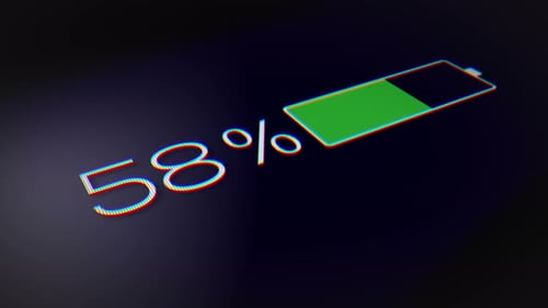 Smartphone-Batterieanzeige voll aufgeladen