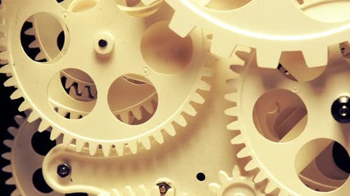 Abstrat Industrial Clock Gears