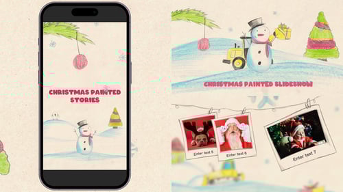 Christmas painted slideshow and stories