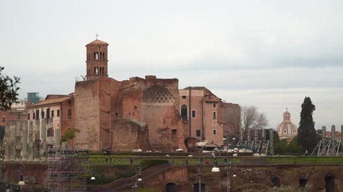 Temple of Venus and Roma.Rome Italy