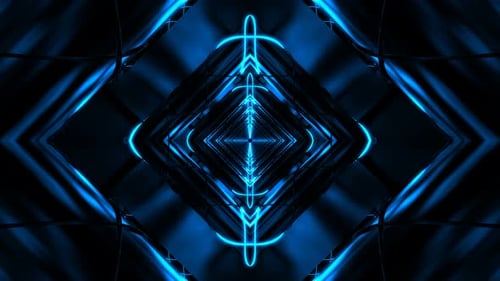 Bucle abstracto de túnel azul