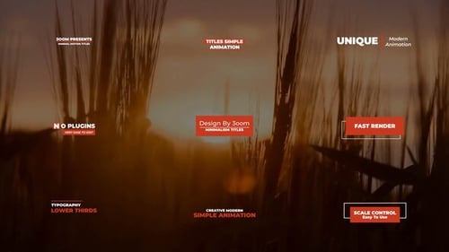 Clean Minimal Titles Modern Text Animation