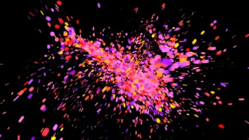 Vibrant Confetti Particle Burst Overlay