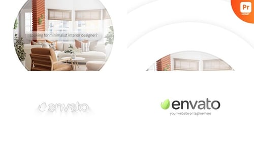 Minimal Clean Circle Logo Reveal with Tagline