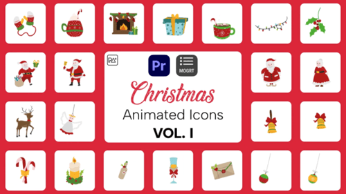 Íconos de Navidad Vol. I para Premiere Pro