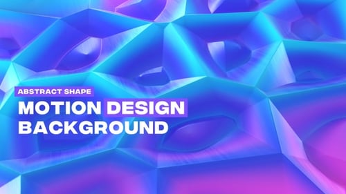 Abstract Geometric Colorful Shapes Loop